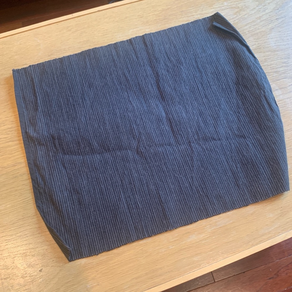 Gray textured Muji placemats | Set of 4